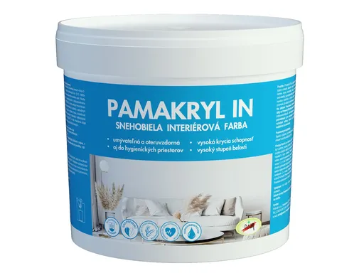 Pamakryl IN - Klasická interiérová farba biela 4 kg