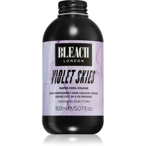 Bleach London Super Cool semipermanentná farba na vlasy odtieň Violet Skies 150 ml
