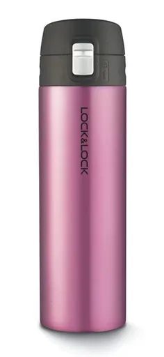 LOCKNLOCK Nerezová termoska LOCK One touch 500 ml rubínovo červená