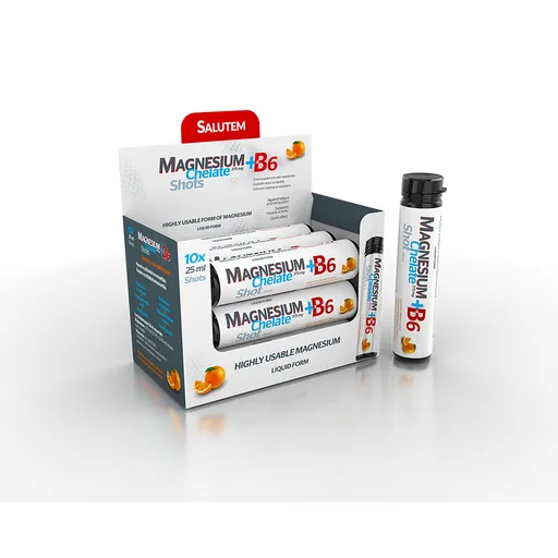 SALUTEM Magnesium Chelate + B6 orange ampulky 10 x 25 ml