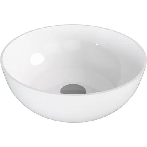 Polysan Banera umývadlo na dosku 39x39 cm biela matná bez prepadu 14337