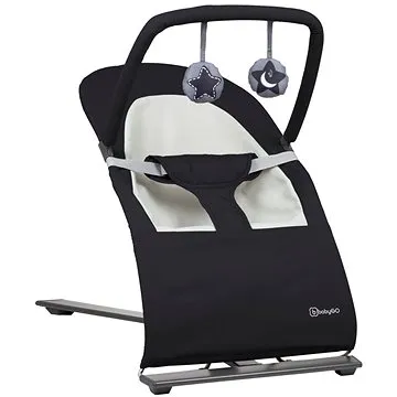 BabyGO ležadlo FANCY čierne (4260332052801)