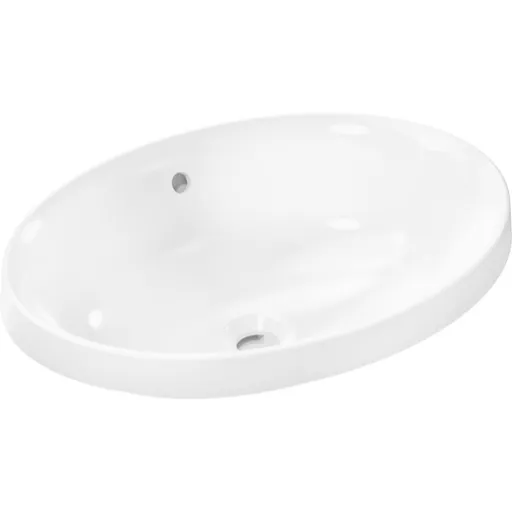 Hansgrohe Xuniva D zápustné umývadlo 55x40 cm bez otvoru pre batériu, s prepadom 60156450