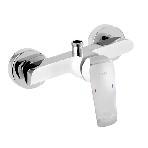 Sprchová batéria Novaservis Nobless Tina bez sprchového setu 150 mm biela / chróm 38062/1,1