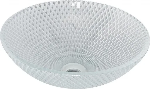 MEXEN - Olza sklenené umývadlo na dosku 42 x 42, transparent 24094200