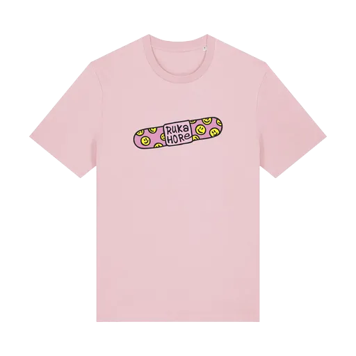 Ruka Hore tričko Ruka Hore Patch Cotton Pink S