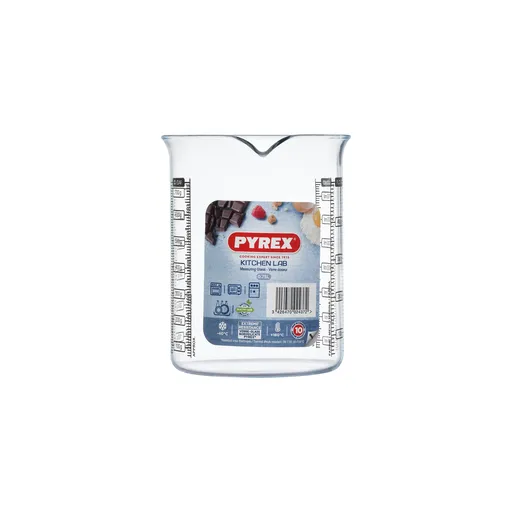 Sklenená odmerka s lievikom PYREX 750ml