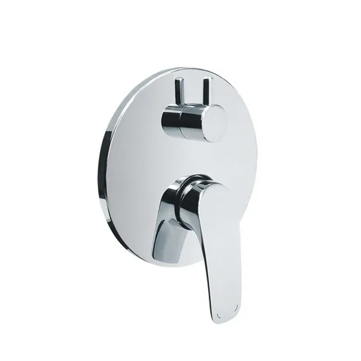 Mereo Sprchová podomietková batéria s trojcestným prepínačom, Eve, Mbox, gulatý kryt, chróm CBV60157A