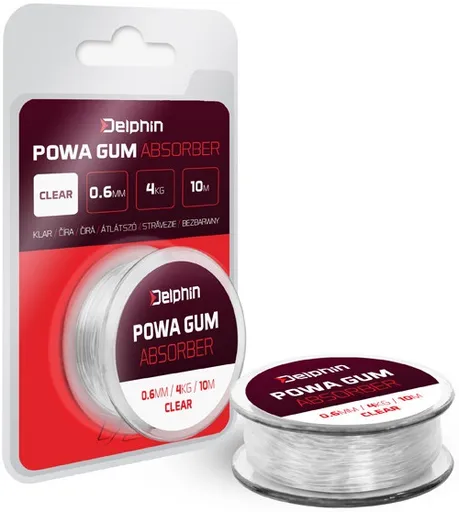 Delphin powa gum absorber číra - 1,2 mm / 10 kg / 5 m