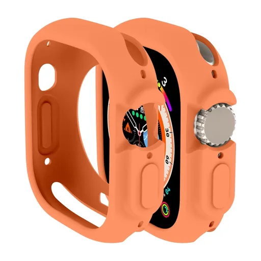 TPU HALF COVER Obal pre Apple Watch Ultra 1 / 2 / 3 49mm oranžový