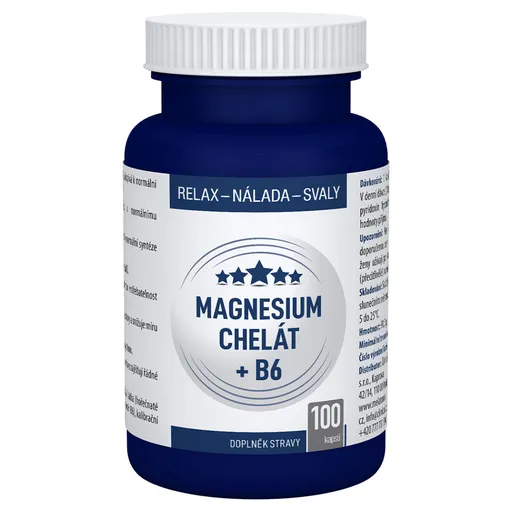 CLINICAL Magnesium chelát + B6 100 kapsúl