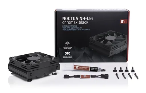 Noctua NH-L9i chromax.black, Intel LGA1150, LGA1151, LGA1155, LGA1156, AMD AM4 s NM-AM4-L9aL9i