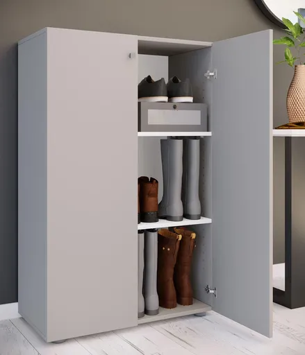 VCM Botník Lona XL 3dílný, šedý