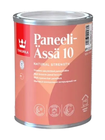 PANEELI ÄSSÄ 20 - Interiérový lak na drevené obklady bezfarebný polomatný 0,9 L