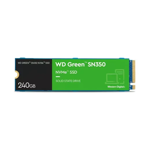 WD GREEN SSD NVMe 250 GB PCIe SN350, Gen3 8 GB/s, (R:2400/W:900 MB/s)