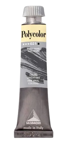 MAIMERI POLYCOLOR - Jemné vinylové farby 021 - ivory white, 20 ml