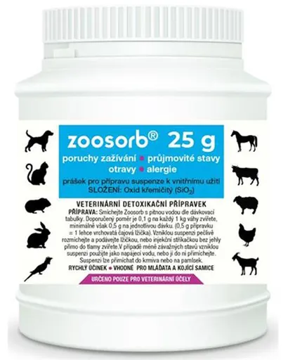 ZOOsorb - prvá pomoc pri otrave zvierat 25g