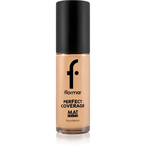 flormar Perfect Coverage Mat Touch Foundation zmatňujúci make-up pre zmiešanú až mastnú pokožku odtieň 303 Classic Beige 30 ml