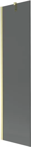 MEXEN/S - Next vaňová zástena FIX 50 x 150, grafit, zlatá kartáčovaná 895-050-000-00-40-55