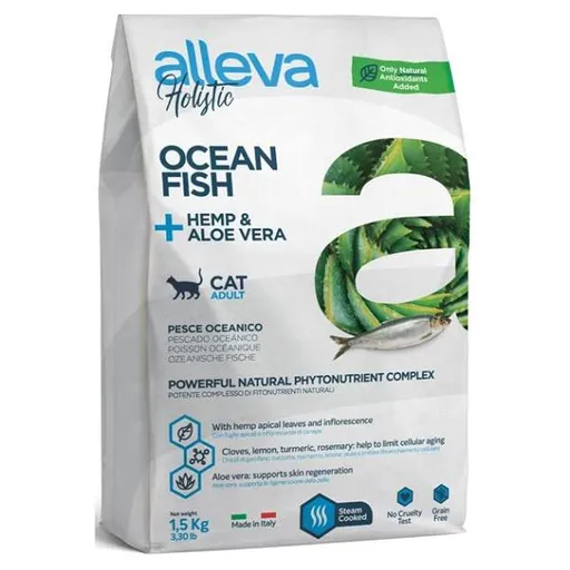 ALLEVA Holistic Adult Ocean Fish granule pre mačky 1,5 kg