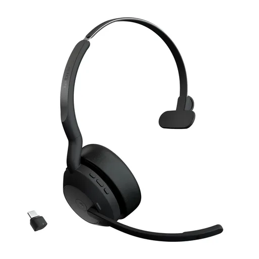 Jabra Evolve2 55/Mono/ANC/USB-C/BT-USB/Bezdrôt/MS/Čierna