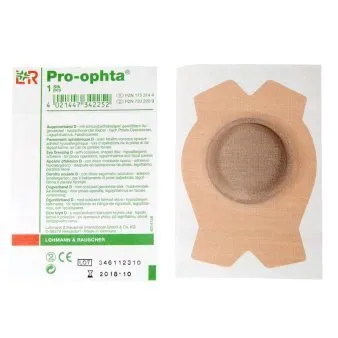 PRO-OPHTA D OČNÉ KRYTIE nepriehľadné, nesterilné 1x1 ks