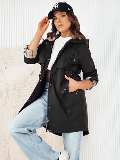 VERDU dámska bunda parka čierna Dstreet TY4226