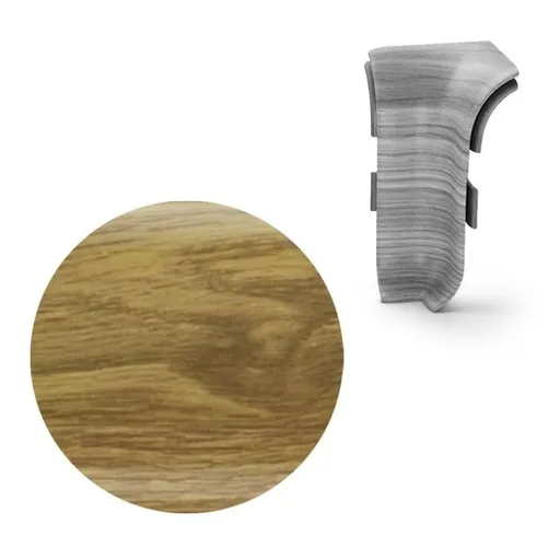 Vnitřní roh k soklu Naturel dub vínny , PVC dĺžka 0,5 cm, výška hrany 56 mm, NATNGTW56
