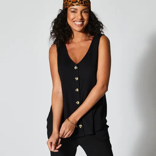 Jednofarebný top na gombíky