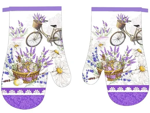 MAKRO - Chňapka kuchynská Levanduľa  bicykel II. 2ks