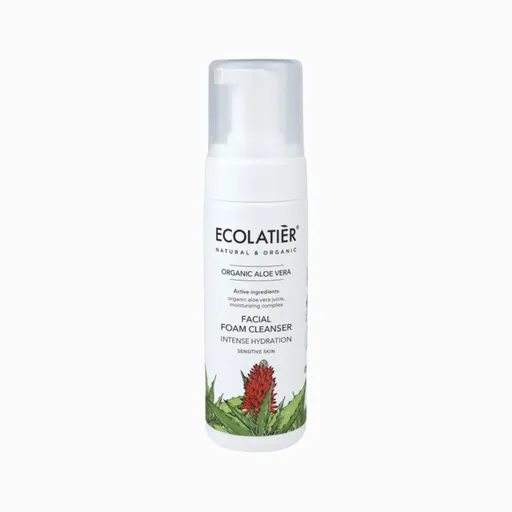 Čistiaca pena na tvár intenzívne hydratačná Organic Aloe Vera - 150 ml - Ecolatier