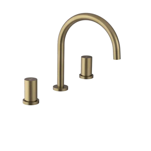 SAPHO - ULTRATAP  trojprvková umývadlová batéria, zlato mat UT017TG