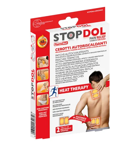 Pharmadoct STOPDOL Samohrejivé náplasti 2 ks, 10 × 13 cm