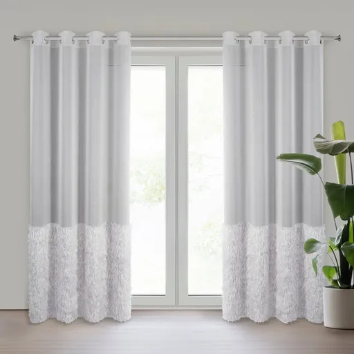 ArtFir Záclona MARGARET 2 K | strieborná 140 x 250 cm