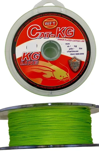 Wft splietaná šnúra cat-kg chartreuse 300 m - 0,60 mm 80 kg