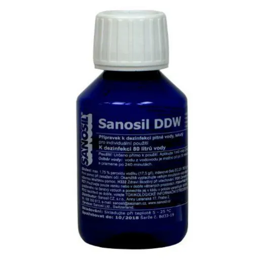Sanosil DDW dezinfekcia pitnéj vody 80 ml/80l vody