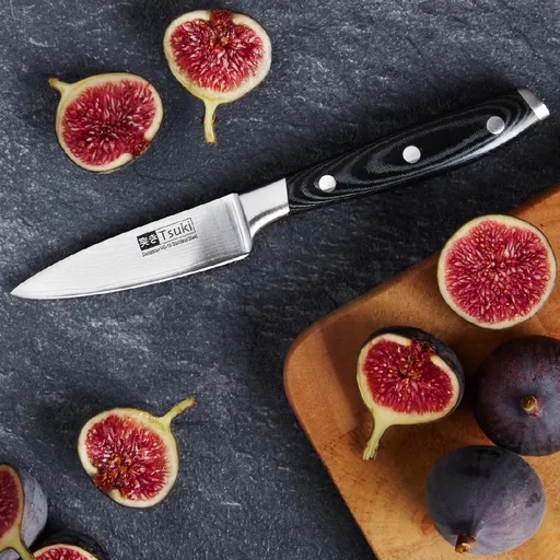 TSUKI Špikovací nôž Tsuki z damaškovej ocele 12,5 cm