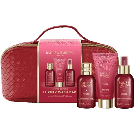 Baylis & Harding Midnight Cherry darčeková sada kozmetická taštička