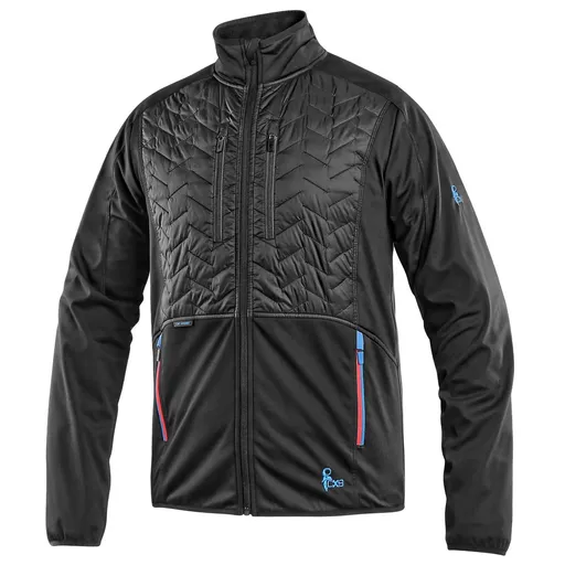 Canis (CXS) Pánska prechodná bunda CXS LEONIS - Čierna / modrá / červená | L