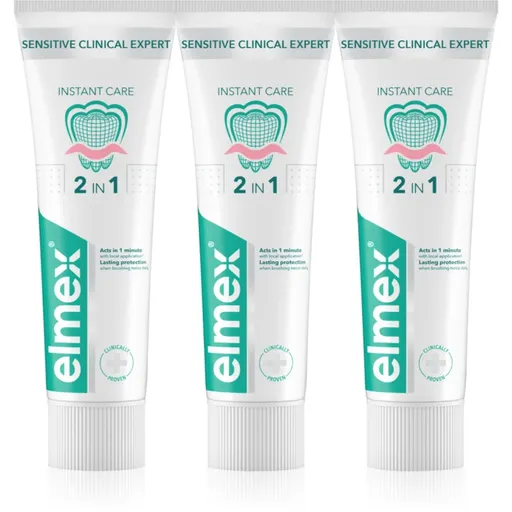 Elmex Sensitive Clinical Expert zubná pasta pre citlivé zuby 3x75 ml