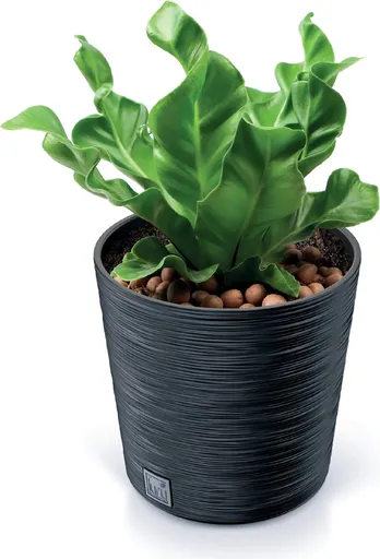 ProsperPlast Kvetináč FURU ROUND | antracit 30 cm