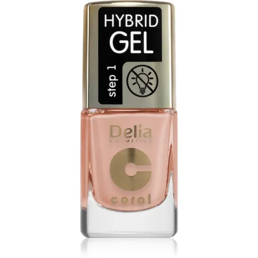 Delia Cosmetics Coral Nail Enamel Hybrid Gel gélový lak na nechty odtieň 136 11 ml