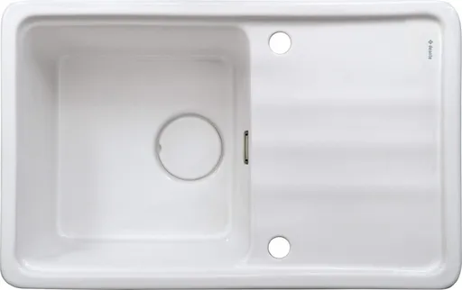 DEANTE DEANTE - Momi biely keramický drez, 1miska s odkvapkávačom ZCM_6113