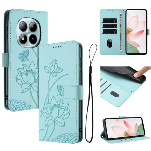 ART LOTUS Peňaženkové puzdro pre Xiaomi Redmi Note 15 Pro 5G mentolové