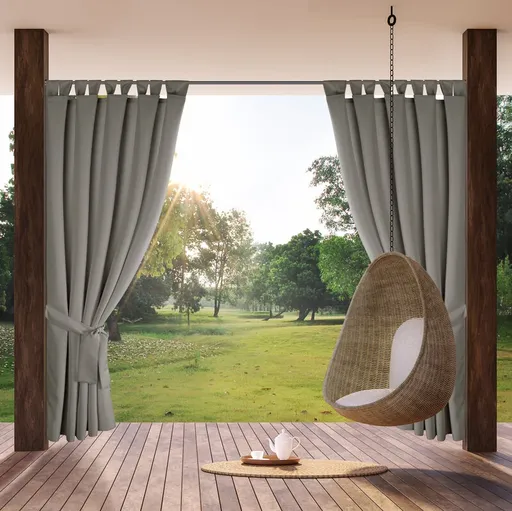 ArtFir Záves na terasu GARDEN 2 PU | strieborná 155 x 240 cm