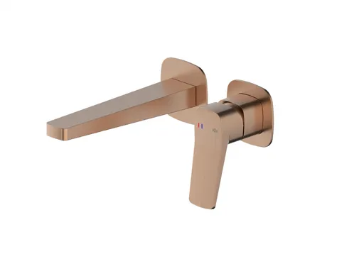 KFA - Batéria Malaga, umývadlová, podomietková, nástenná, PVD brúsené ružové zlato 4529-810-34