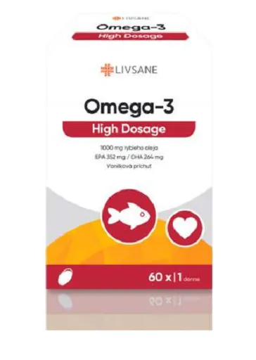 Livsane Omega-3 high dosage 60 kapsúl