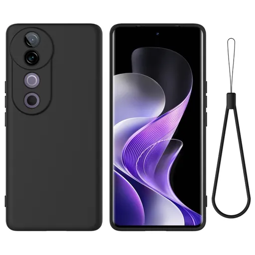 RUBBER Ochranný kryt pre Vivo V40 5G čierny