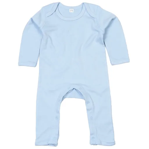 Babybugz Dojčenský overal s dlhými rukávmi - Svetlomodrá | 12-18 mesiacov