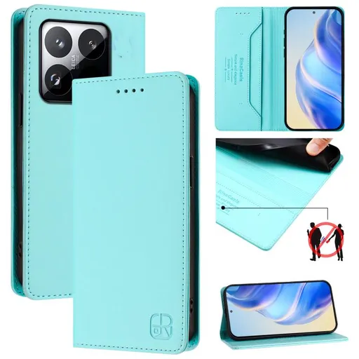 RINA Zaklápacie puzdro pre Xiaomi 15T mentolové